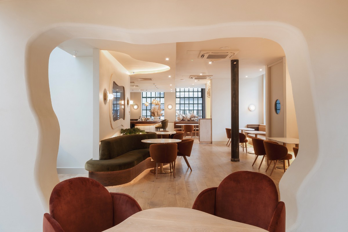 KAI Interiors, KAI Interiors Design a Futuristic and Fluid Restaurant