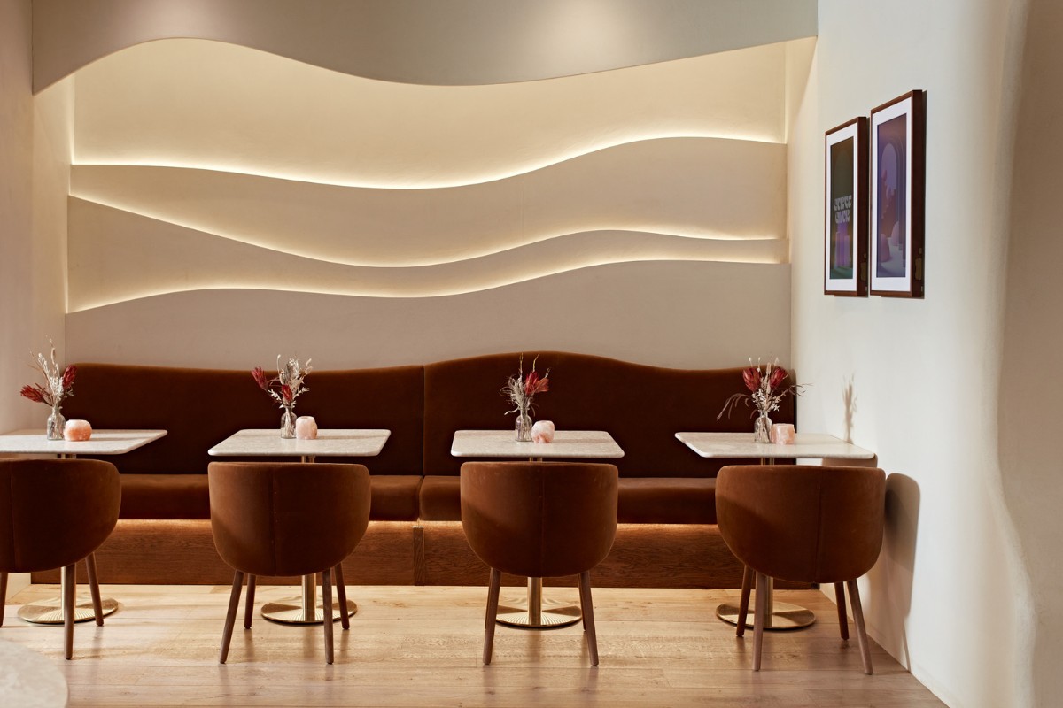 KAI Interiors Design a Futuristic and Fluid Restaurant