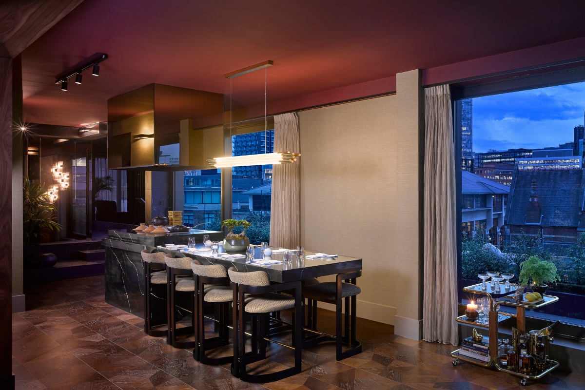 flooring, Frammenti for Nobu Hotel Shoreditch: Made in Italy Design Flooring in the Heart of London