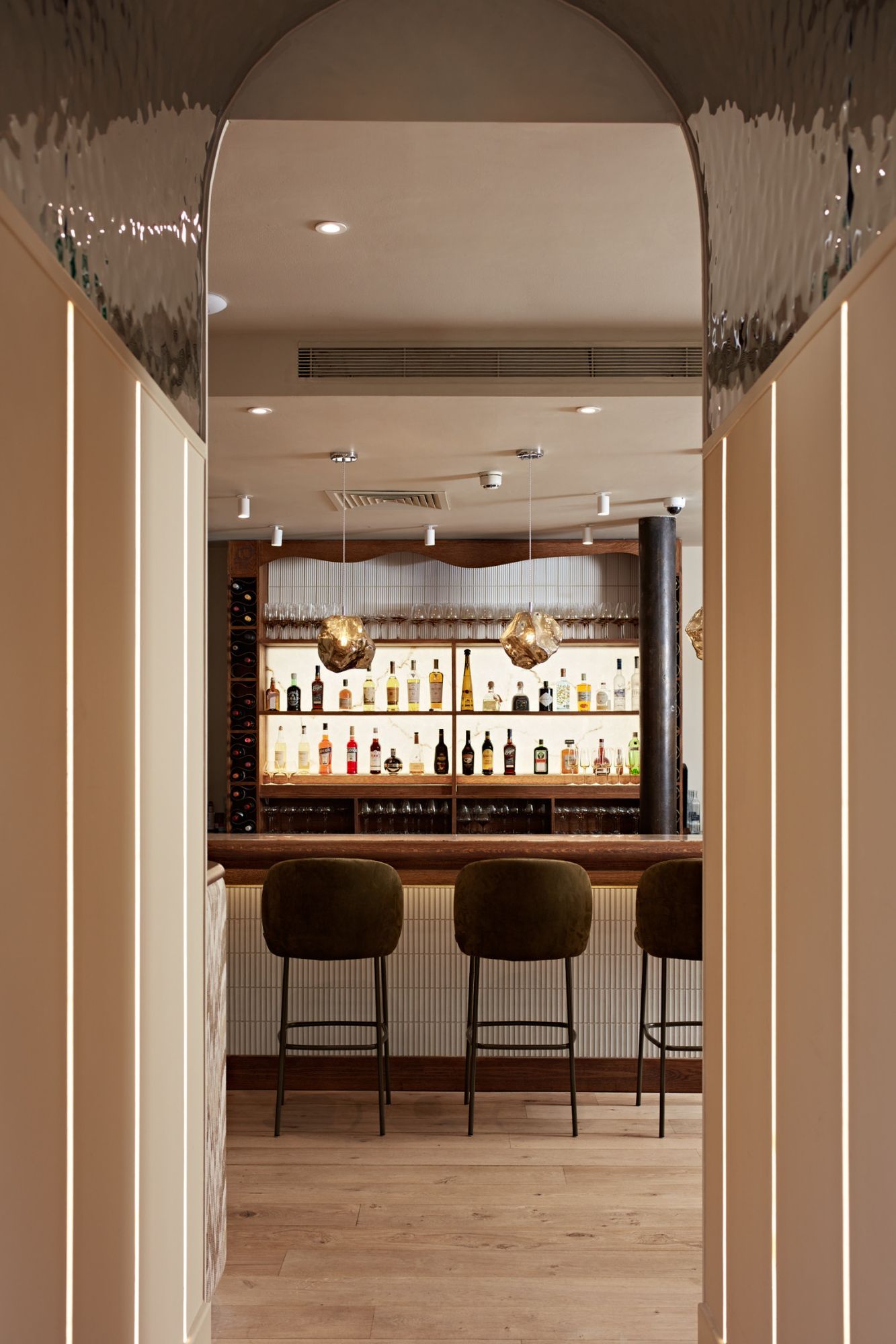 KAI Interiors, KAI Interiors Design a Futuristic and Fluid Restaurant