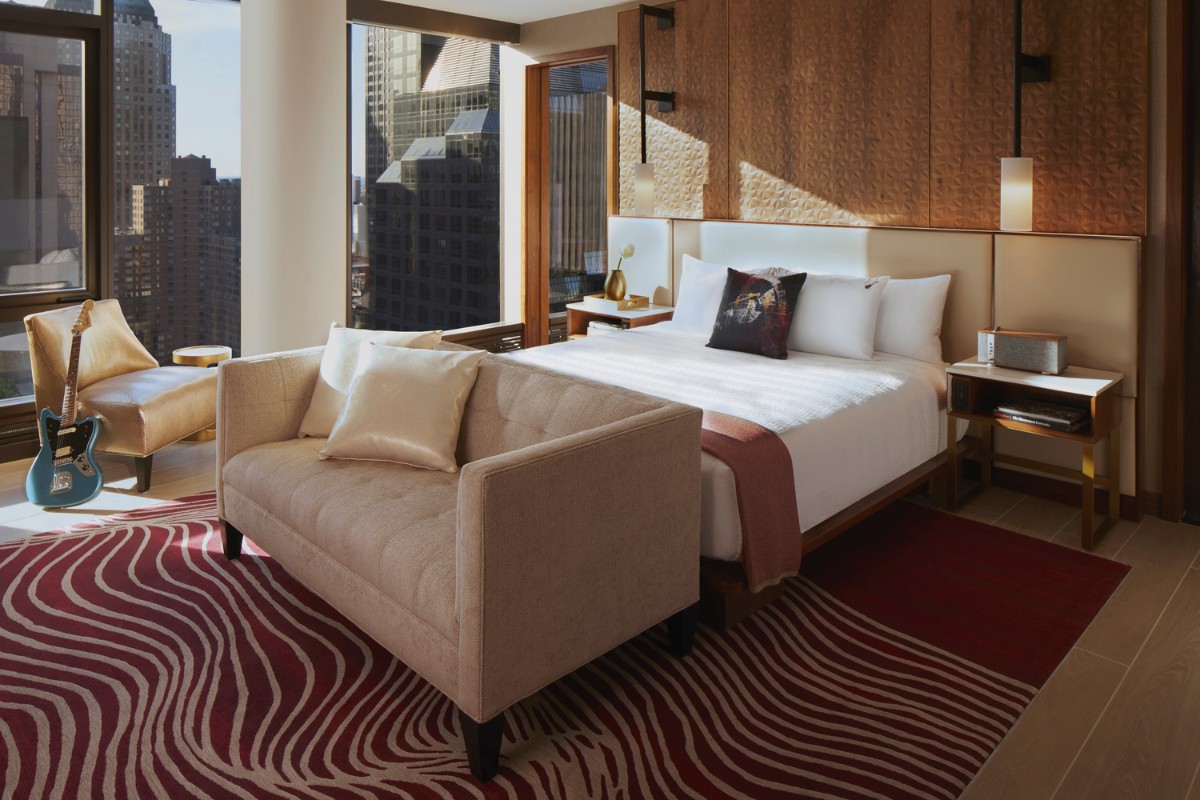 hotel, Hotel Penthouse Suite Designed to Accommodate Guests and Entertain
