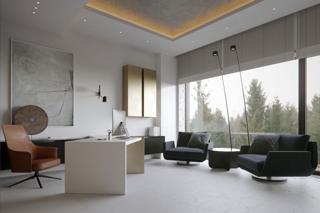 , Modern Minimalist Residential Design Creates Calm Atmosphere