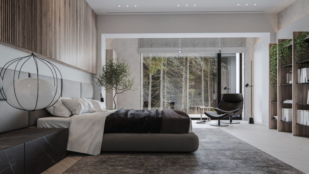 , Modern Minimalist Residential Design Creates Calm Atmosphere